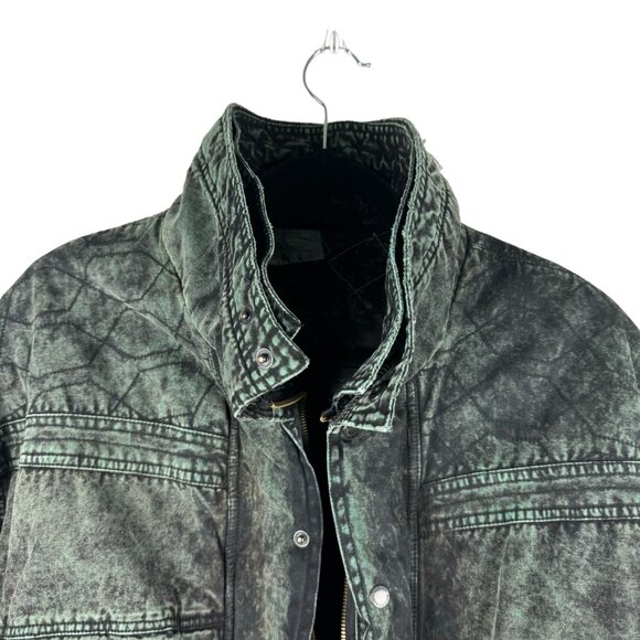 Vintage 90s Black Acid Wash Bomber Jacket – Urban Equipment, Men’s XL - Picture 11 of 12